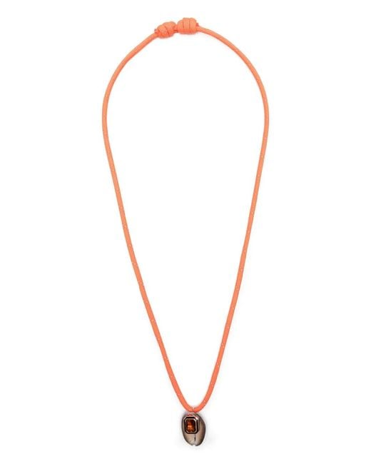 Dezso by Sara Beltran White 18K Rose Cowry Citrine Necklace