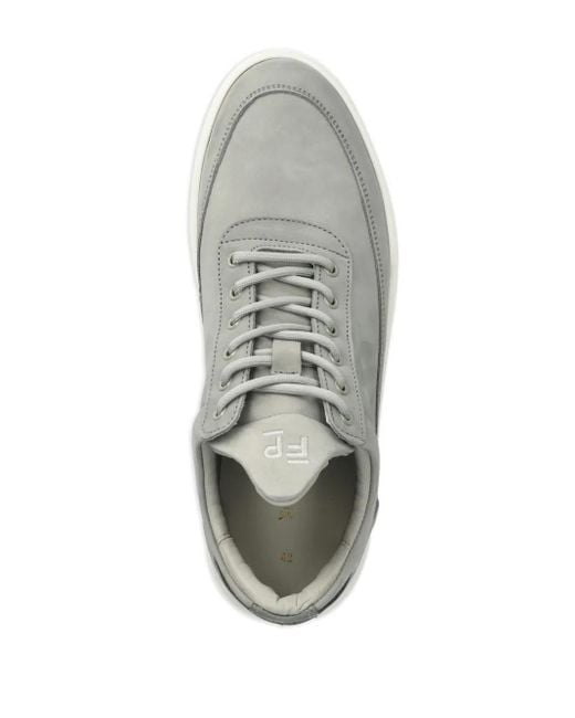 Filling Pieces White Low Top Base Sneakers for men