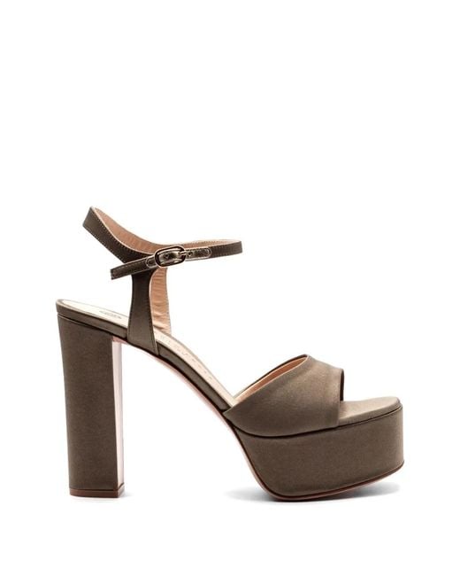 Roberto Festa White Platform Strap Sandals