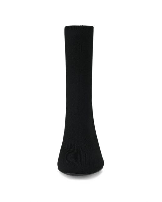 POTAMY Black X Hanna Schönberg Knit Stiletto Ankle Boots