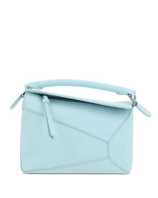 Loewe Blue Mini Puzzle Edge Shoulder Bag