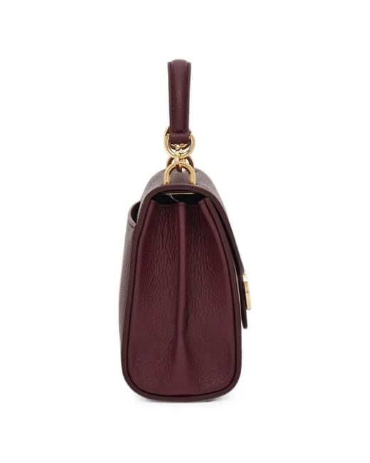 Ferragamo Purple Sac À Main Double Gancini (Xs)