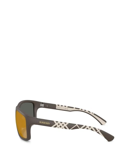 Burberry Brown Rectangular-Frame Sunglasses