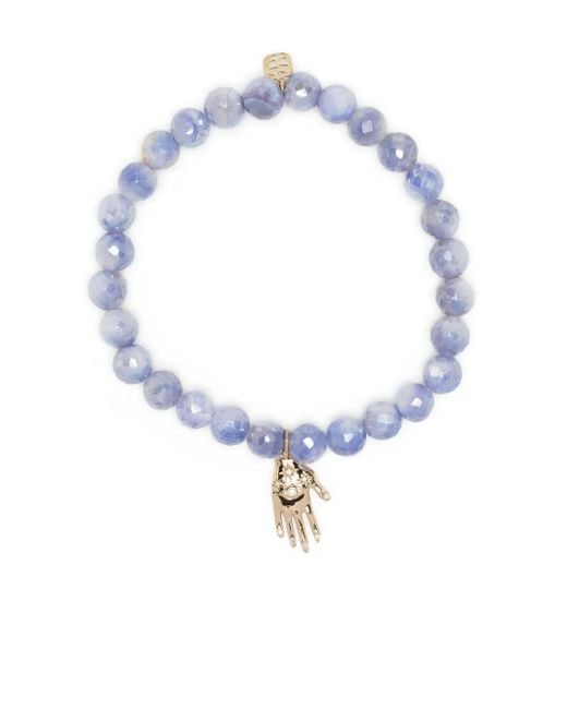 Sydney Evan Blue 14Kt & Diamond Moonstone Bracelet