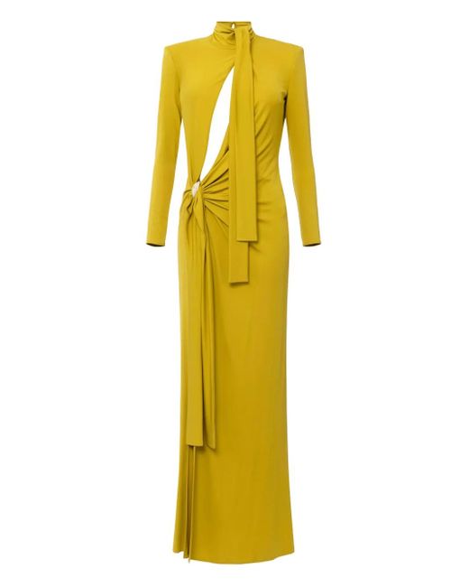 Maxi Dresses Elisabetta Franchi de color Yellow