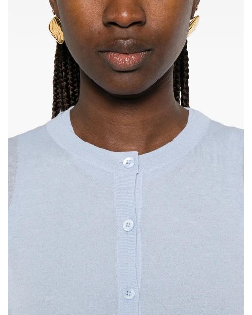 Dorothee Schumacher White Fine-Knit Top And Cardigan Set