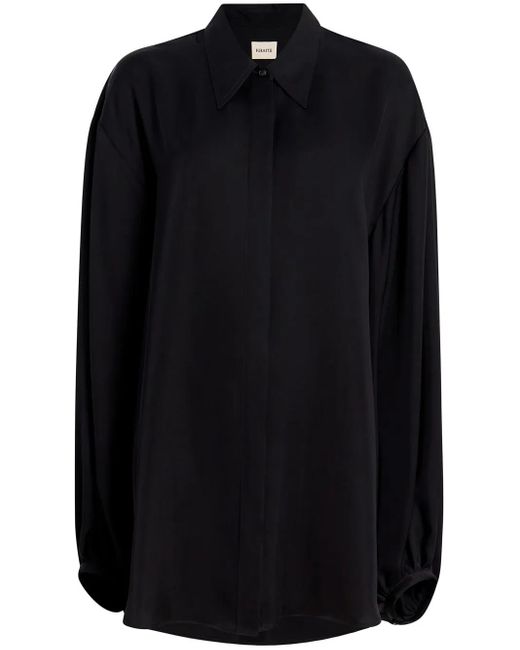 Khaite Black The Bam Shirt