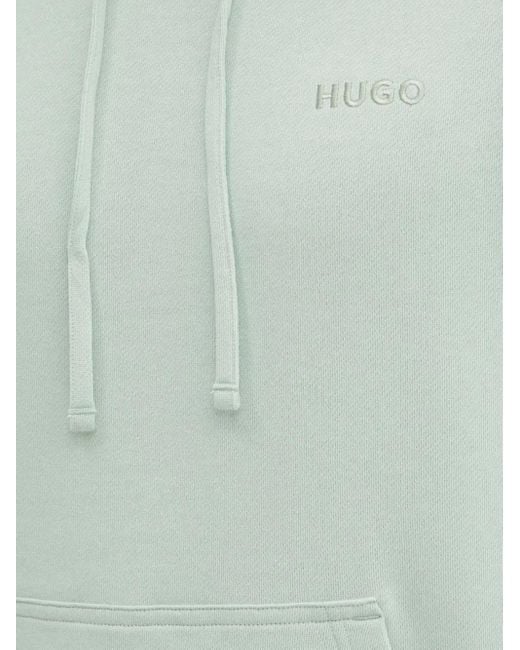 HUGO Green Logo Hooded Sweatshirt for men