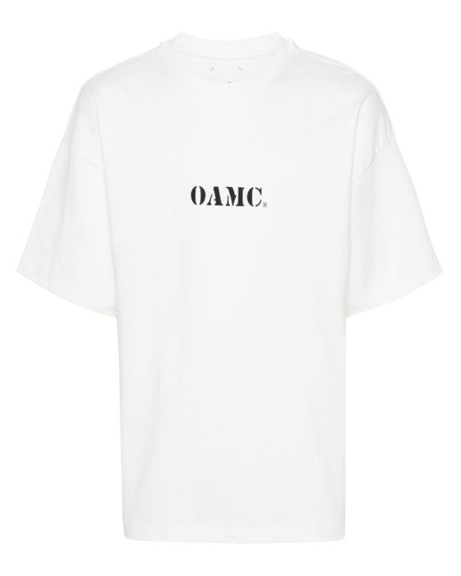 T-shirt à logo imprimé OAMC pour homme en coloris White