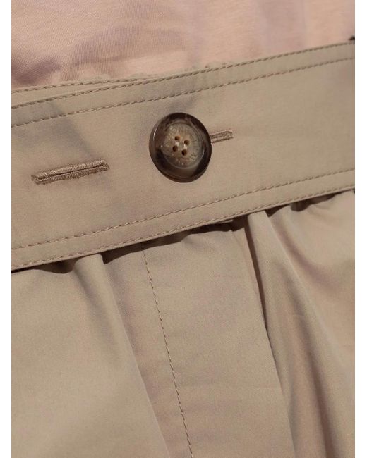 Moncler Natural Buttoned Palazzo Pants