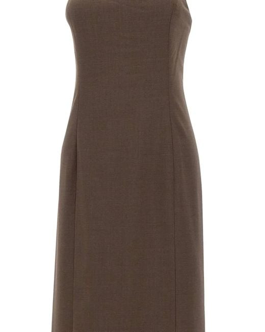 Loulou de Saison Brown Shilo Strapless Maxi Dress