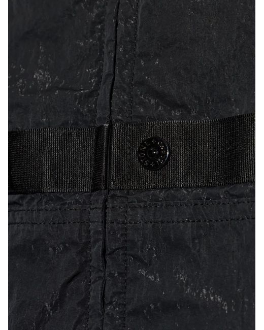 Stone Island Blue Logo-Patch Jacket for men
