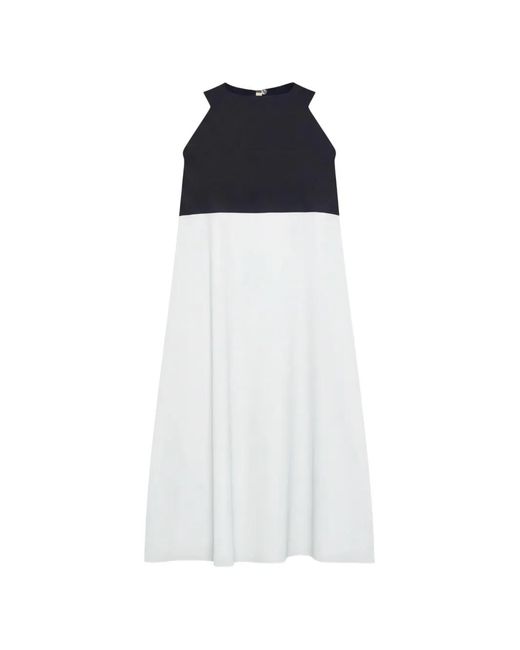 Rrd White Sleeveless Midi Dress