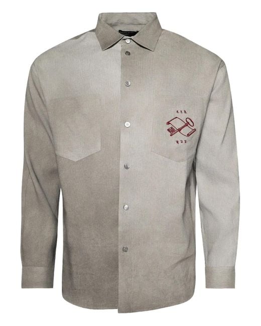 Enfants Riches Deprimes Gray Logo-Detail Shirt for men