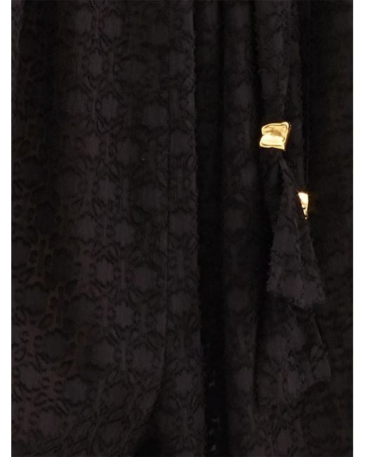 Eres Black Strapless Metallic Jumpsuit