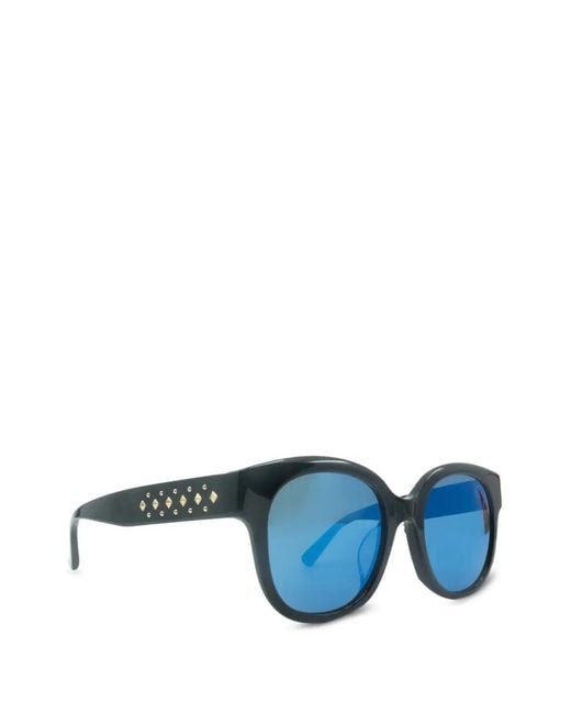 MCM Blue Round-Frame Sunglasses for men