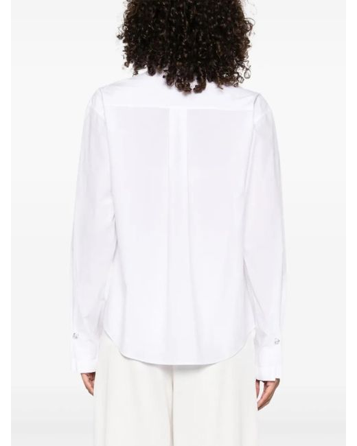 Alberta Ferretti Button-Down Overhemd in het White