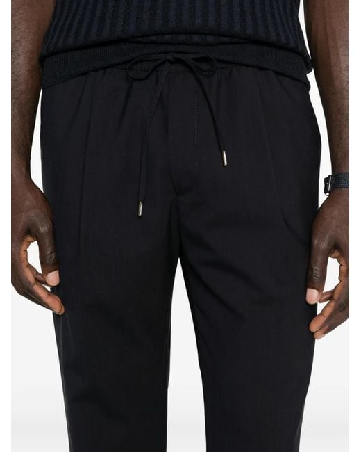 Briglia 1949 Black Wimbledons Drawstring Trousers for men