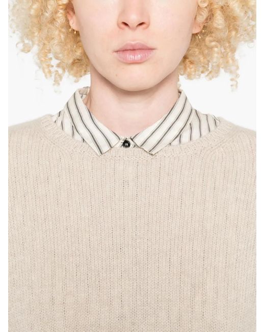 Apuntob Natural Round-Neck Sweater