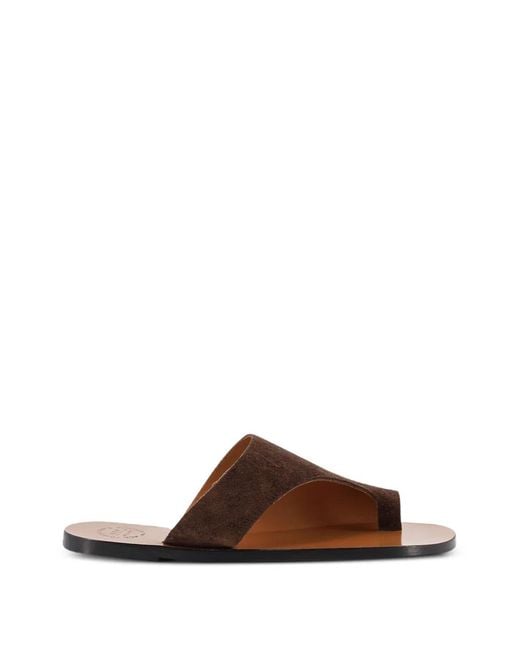 Atp Atelier Brown Rosa Toe-Strap Sandals