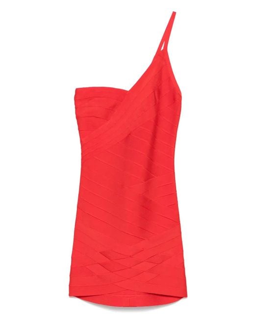 Hervé Léger Red Ally Mini Dress