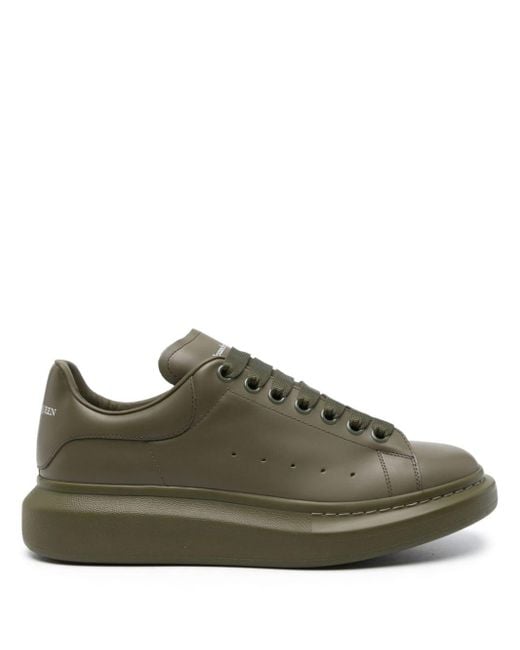Alexander McQueen Green Oversized Leather Sneakers - Men's - Calf Leather/rubber for men