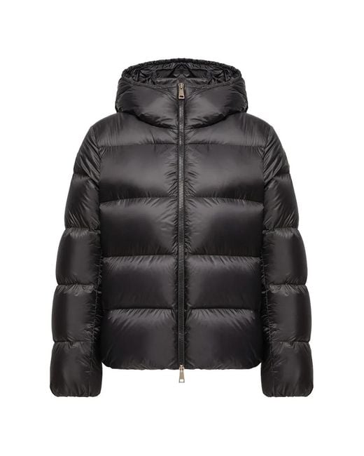 Moncler Black Quilted Hooded Puffer Jacket