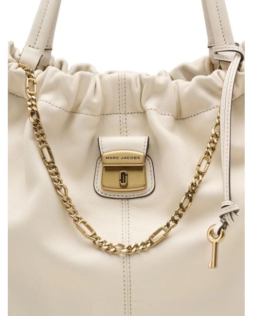 Marc Jacobs Natural The Cristina Chain-Embellished Drawstring Tote Bag