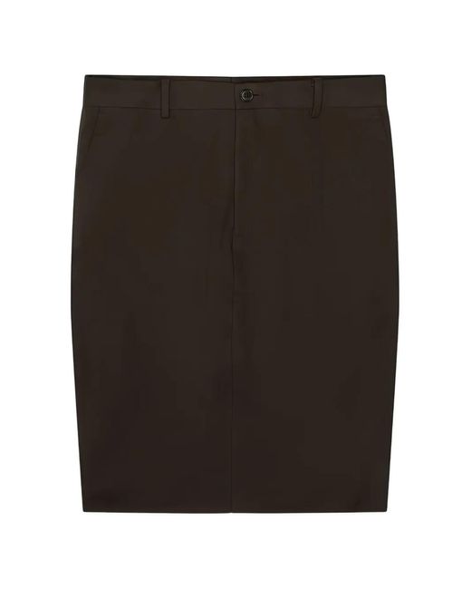 HODAKOVA Black Split-Detail Mini Skirt