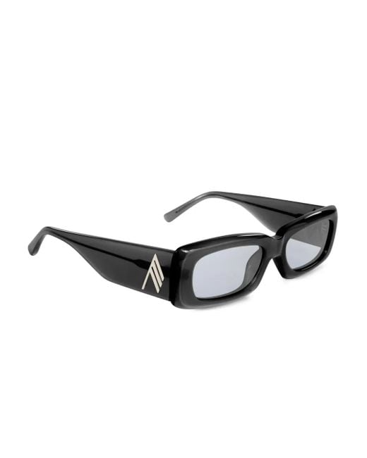 The Attico Black Sonnenbrille Mit Eckigem Gestell