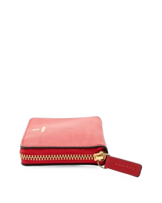 La Portegna Red Baby Julia Leather Wallet