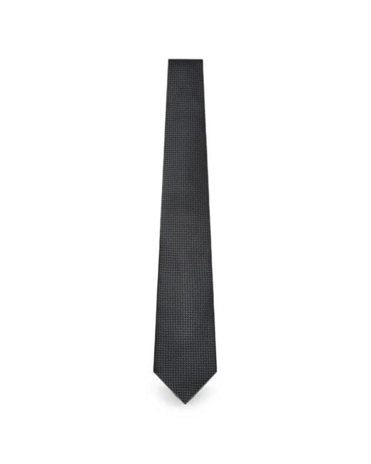 Canali White Silk Jacquard-Weave Tie for men