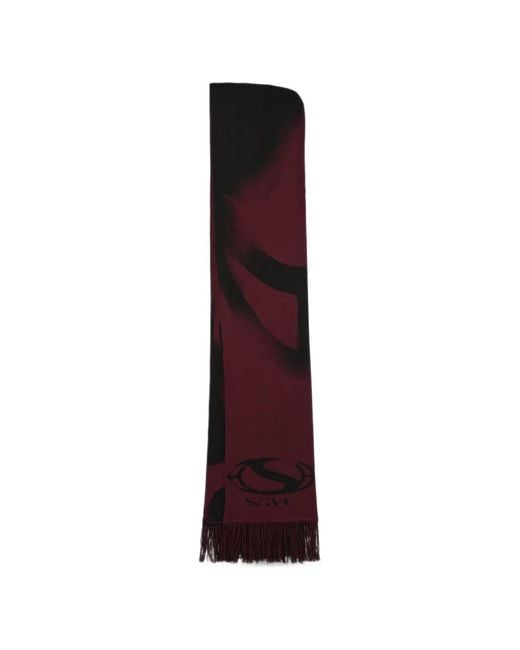 SRVC Studio Purple Jacquard Hooded Scarf