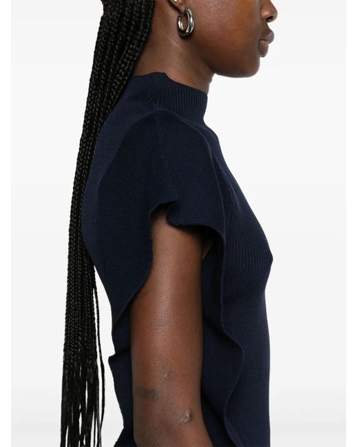 CFCL Blue Portrait Crease Top