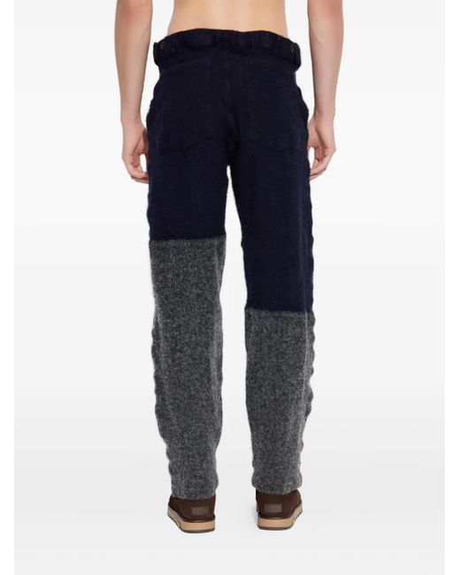 Comme des Garçons Blue Two-Tone Trousers for men