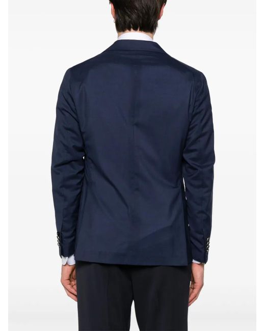Tagliatore Blue Single-Breasted Blazer for men