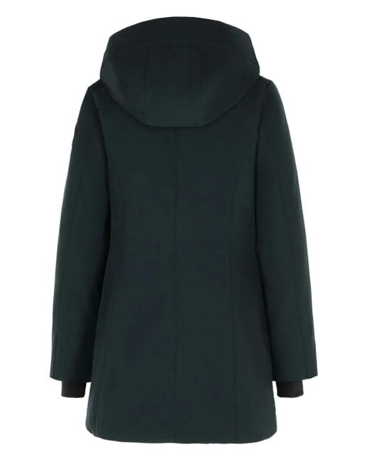 Canada Goose Black Fixed-Hood Snap-Button Coat