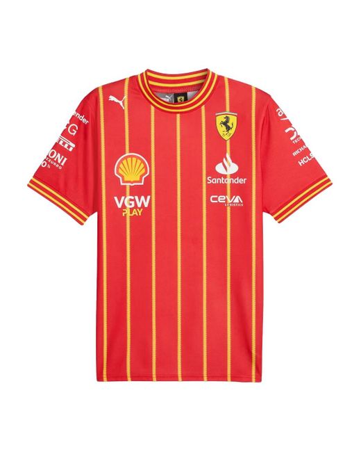 PUMA Red X Scuderia Ferrari Team Soccer T-Shirt for men
