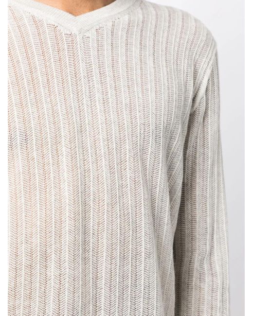 Private Stock White The Arturo Long-Sleeve Jumper for men