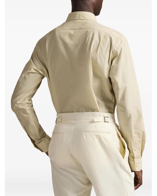 Polo Ralph Lauren White Buttoned Long-Sleeve Shirt for men