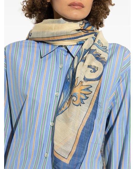 Etro Blue Scarfs