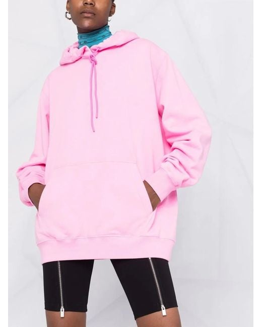 MSGM Oversized Hoodie in het Pink