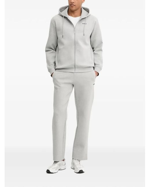 Guess Gray Zip-Up Hoodie for men