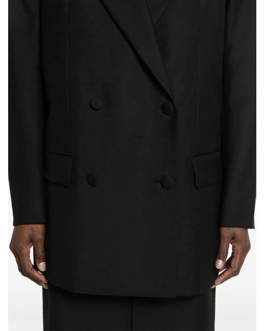 Givenchy Black Wool Blend Oversize Blazer