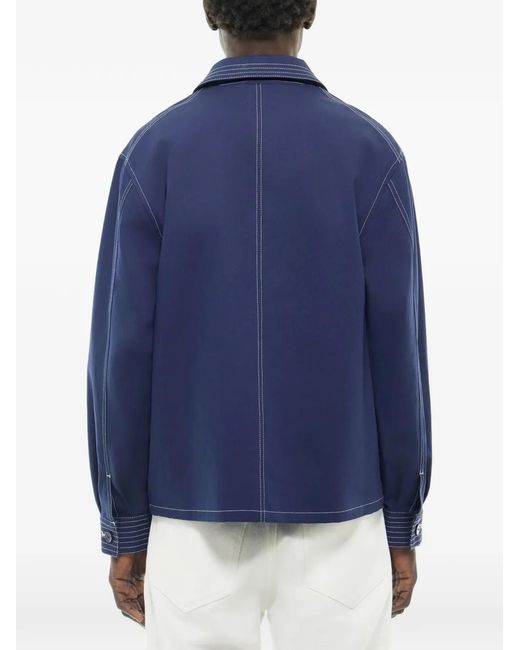 Fursac Blue Long-Sleeve Jacket for men