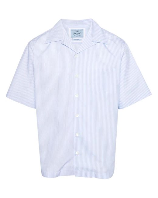 メンズ Prada ストライプ シャツ White