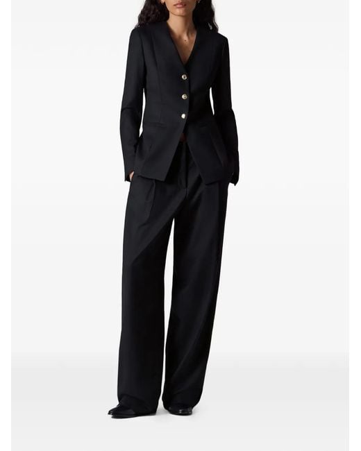 Paul Smith Black Button V-Neck Blazer