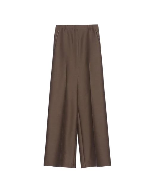 Pushbutton Broek Met Ritszak in het Brown