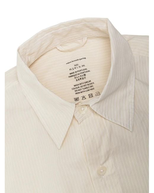 mfpen White Striped Shirt for men