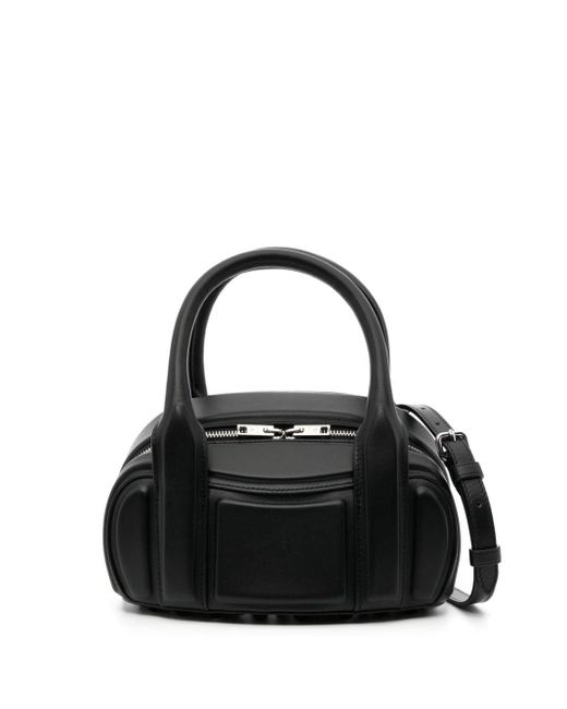 Alexander Wang Black Small Roc Panelled Leather Bag